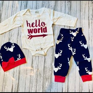 Woodland Themed 6-9 months Infant Layette Set
